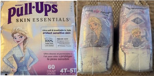 New One (1) Pull-Ups Girls' Skin Essentials Potty Training Pants Underwear 4T-5T (38-50 lbs) 60 Cnt