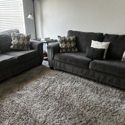 DARK GRAY COUCH & LOVESEAT W/ FREE DELIVERY 