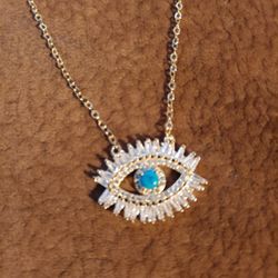 Necklace Eye with Turquoise Stone 