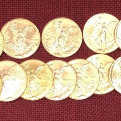 Vendo centenarios de oro 50 pesos mexicanos