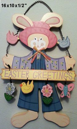 Hanging Easter Bunny Sign