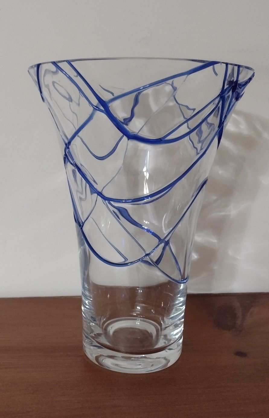 Vase With Blue Threads