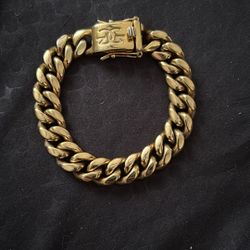 18k GP Cuban Bracelet