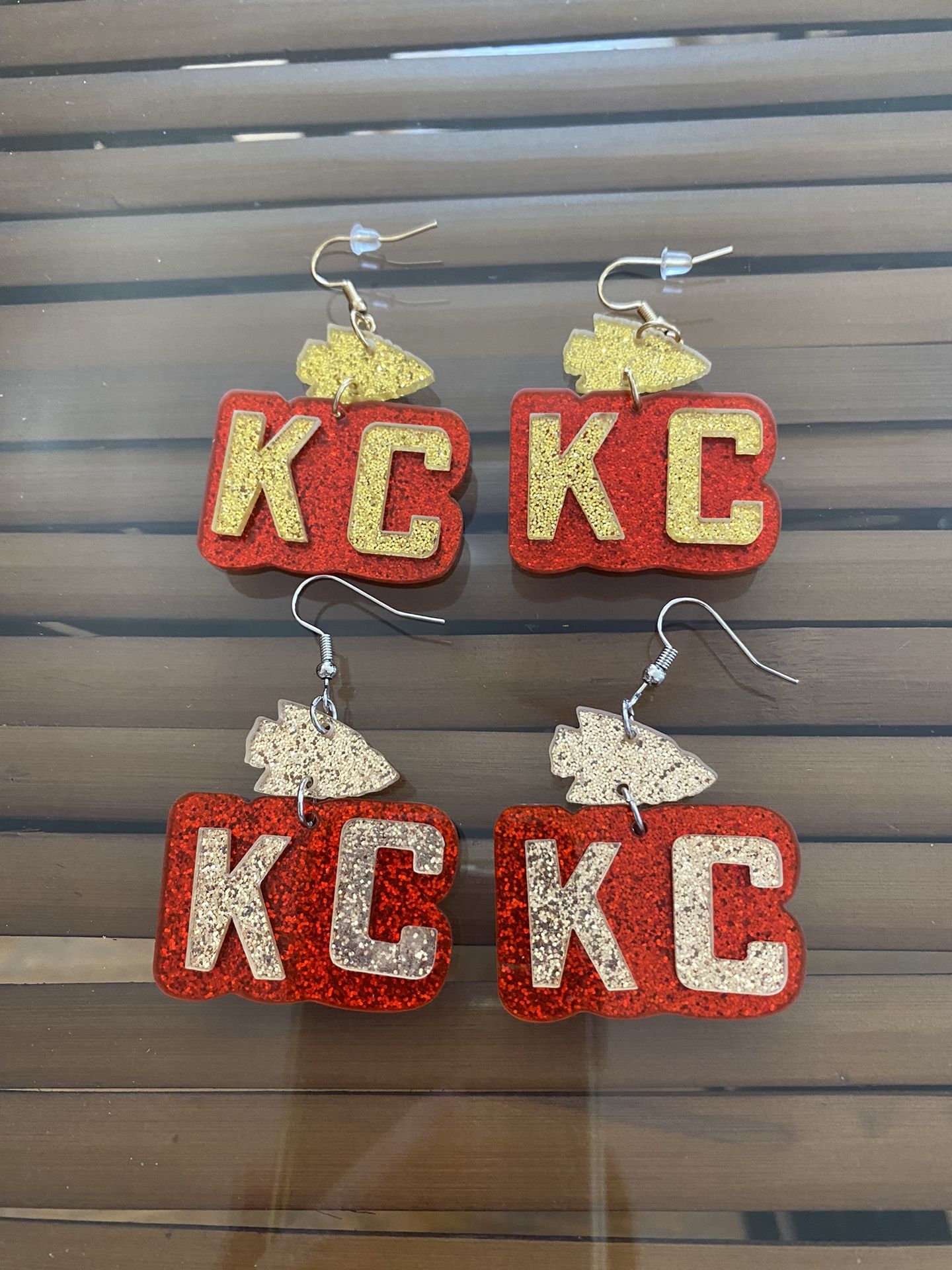 KC CHIEFS EARRINGS