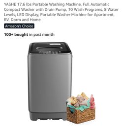 YASHE Portable Compact Washing Machine 17.6 lbs