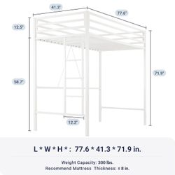 Twin loft bed