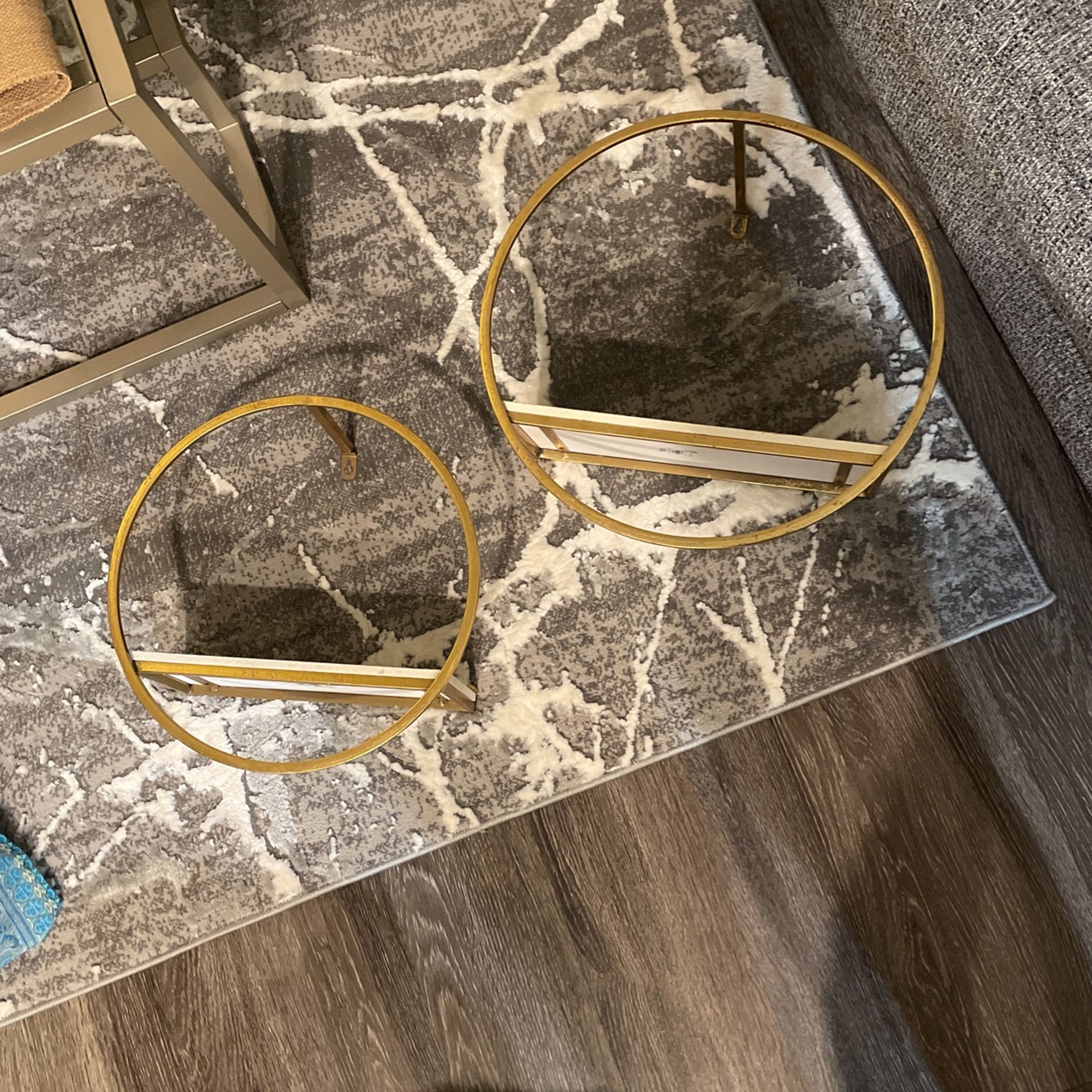 Circular Gold Shelves 