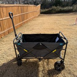 MacSports Heavy Duty Wagon with Cargo Net (Black) -$100  Used once, great condition. Located in Mauldin. Cash, Venmo or cashapp accepted. Cross posted