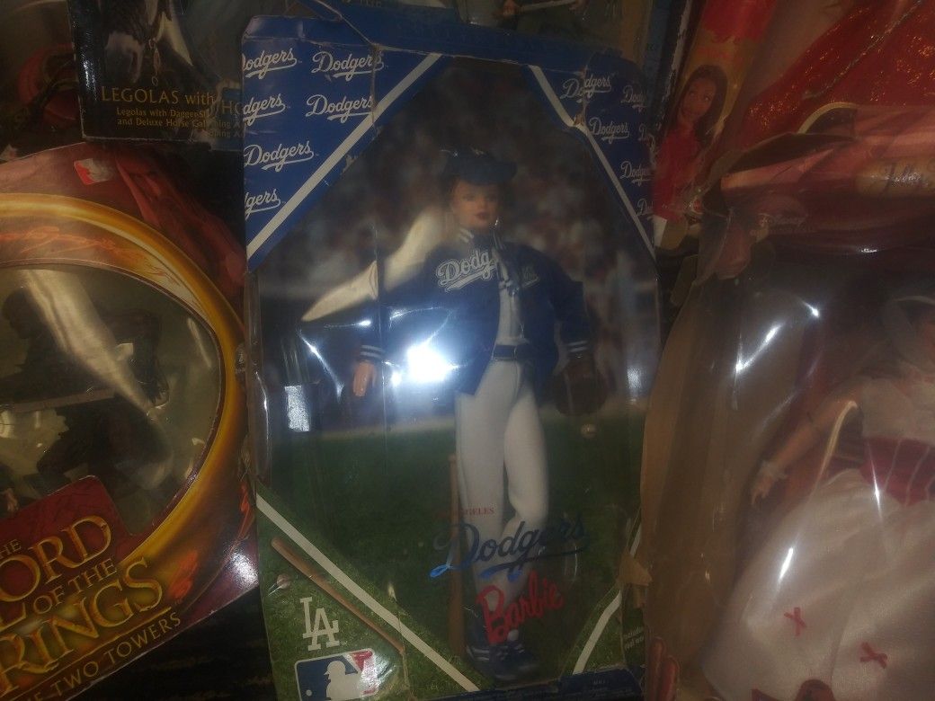 LA Dodgers Barbi Doll Colectable