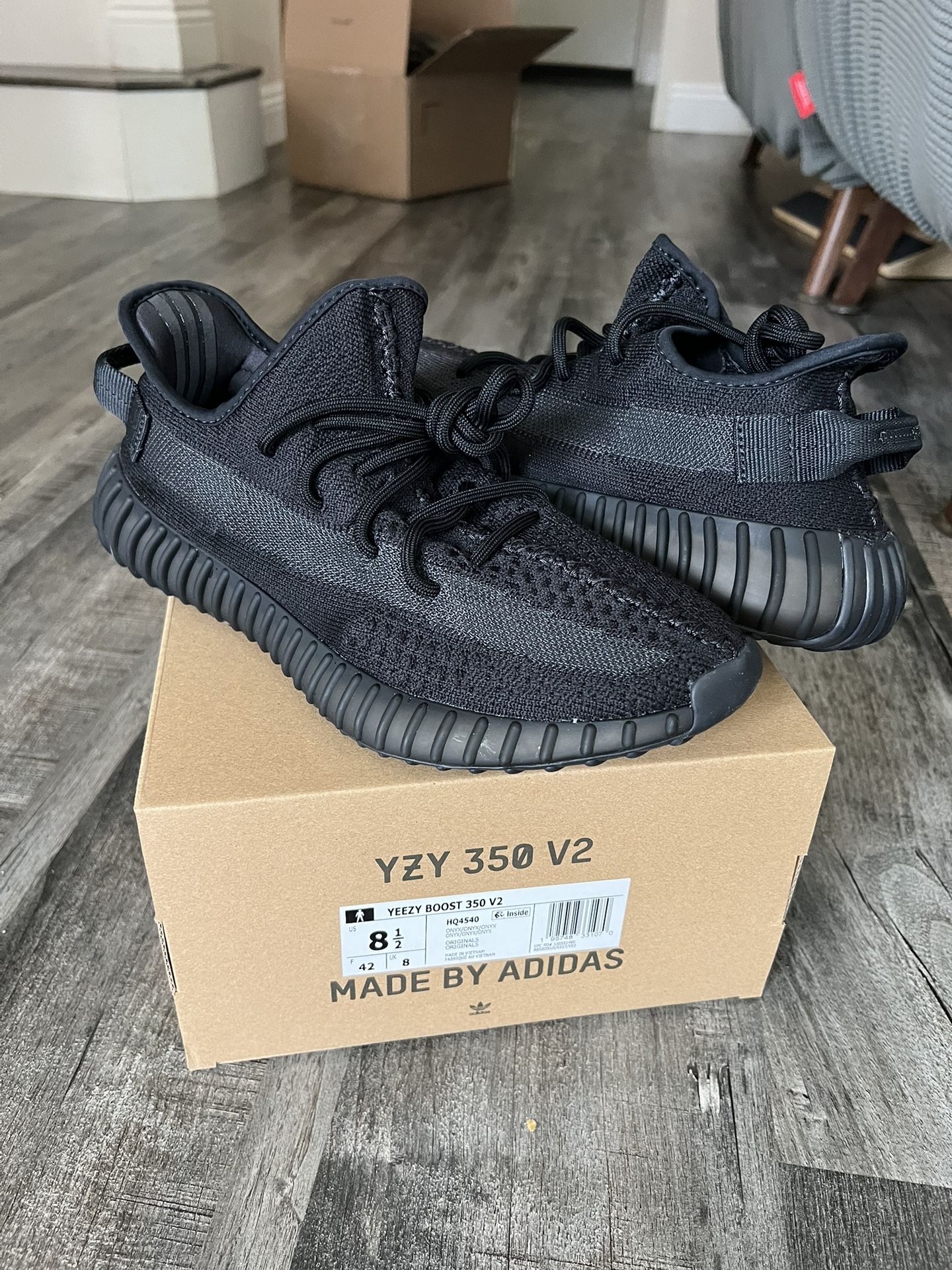 (Size 9) Adidas Yeezy 250 V2, Onyx