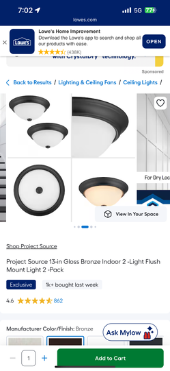 Ceiling lights