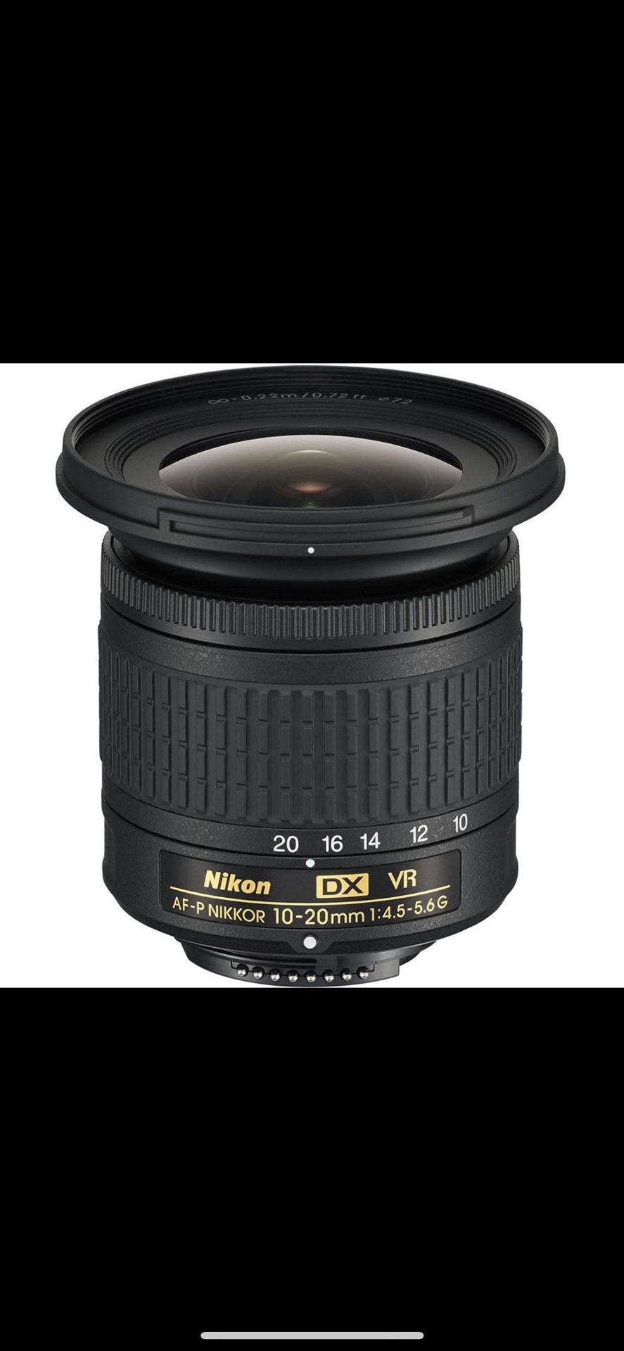 Nikon Lens DX VR AF-P NIKKOR 10-20mm 1:4.5-5.6G wide lens 