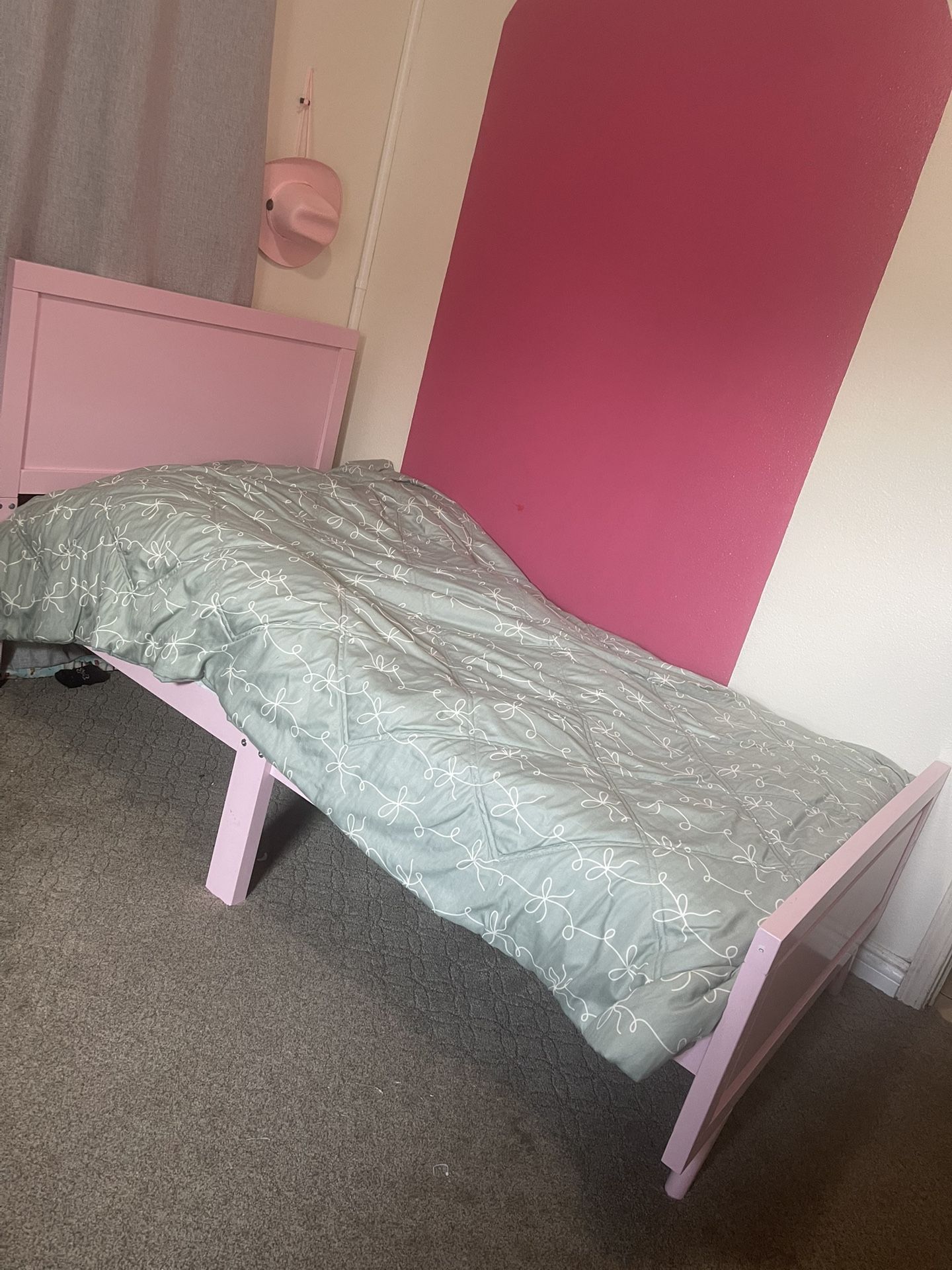 Pink Twin Bed