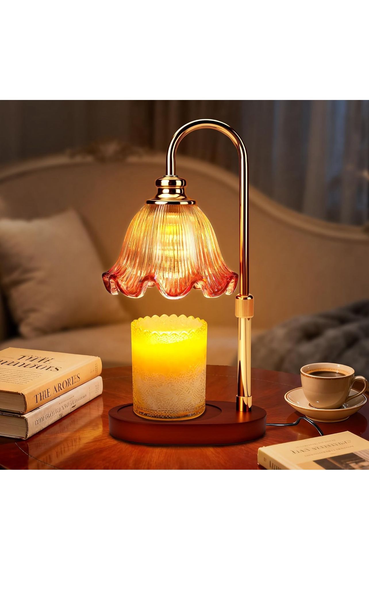 Candle Warmer Lamp with Timer Dimmable: Birthday Gifts for Women & Home Decor for House Warming Gifts New Home– Wax Warmer Gifts for Mom - 3 Timer Mod