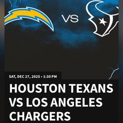CHARGERS VS TEXANS 12/27