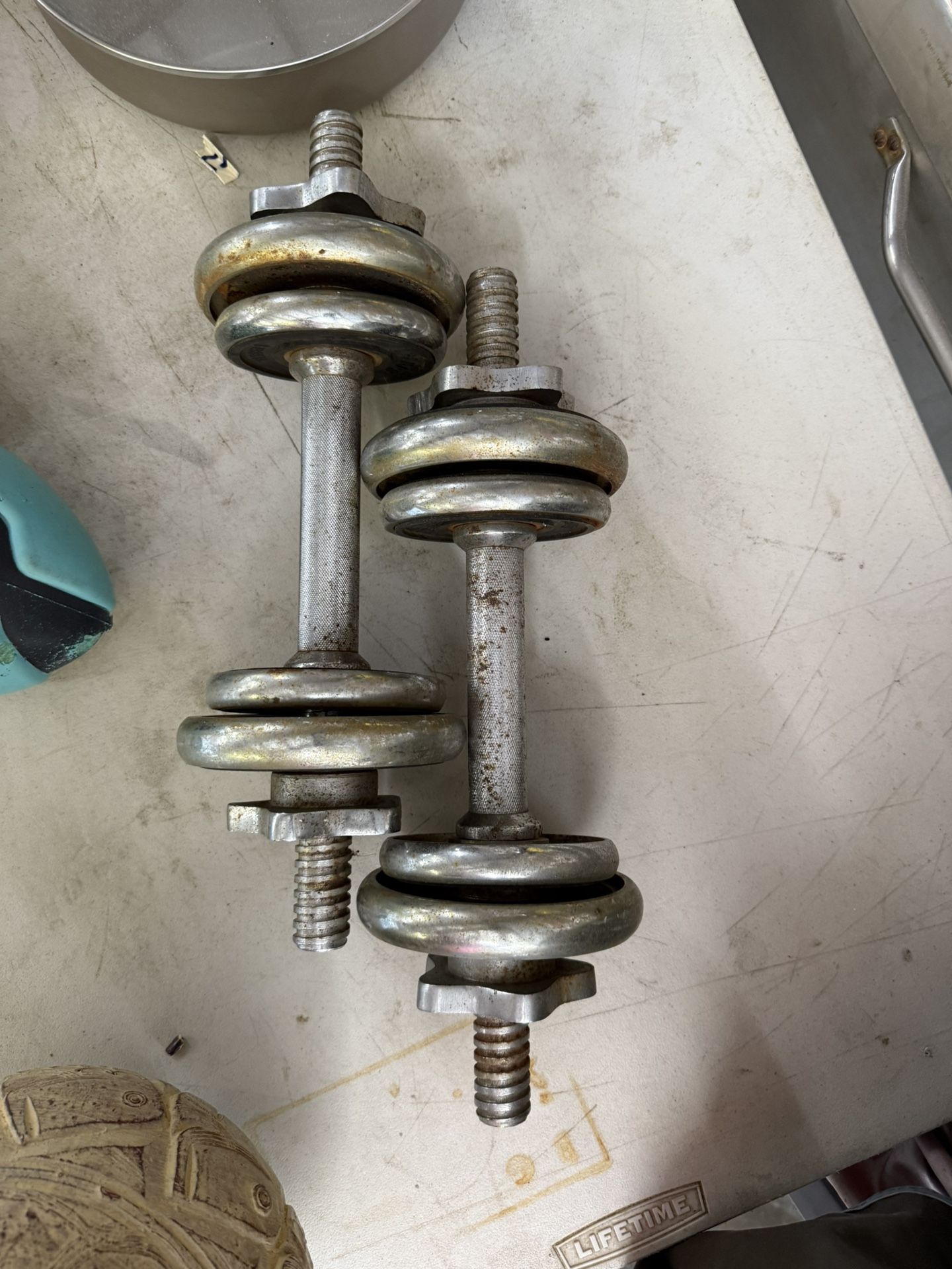 Champs Metal Adjustable Barbells Weights