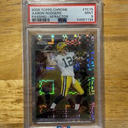 PSA 9 Topps Chrome Aaron Rodgers