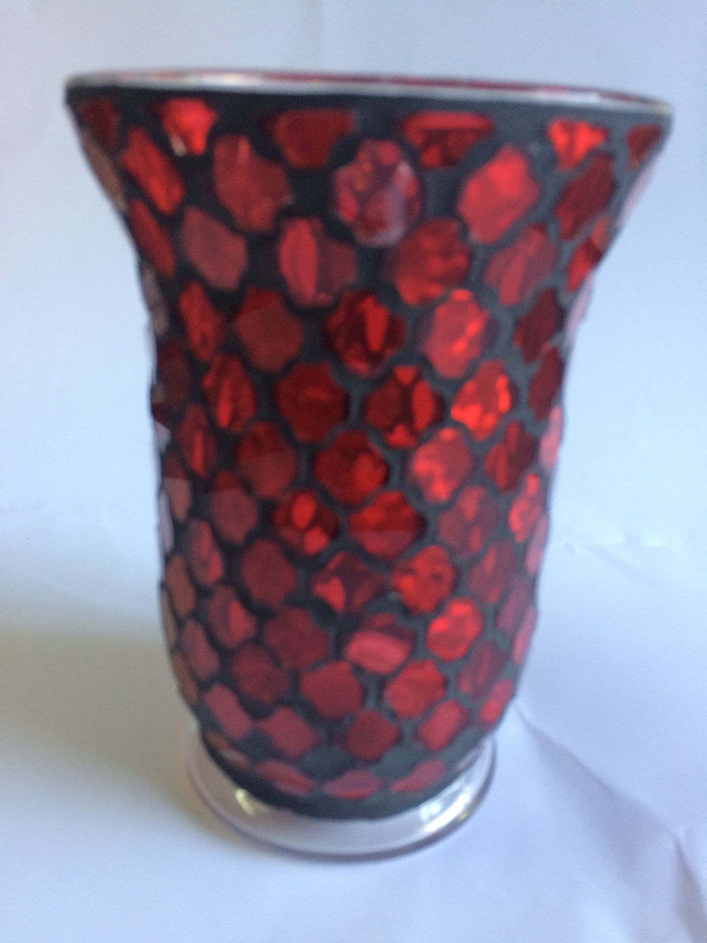 Glass mosaic vase from local boutique