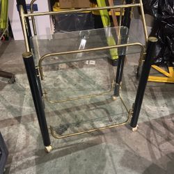 Metal And Glass Bar Cart