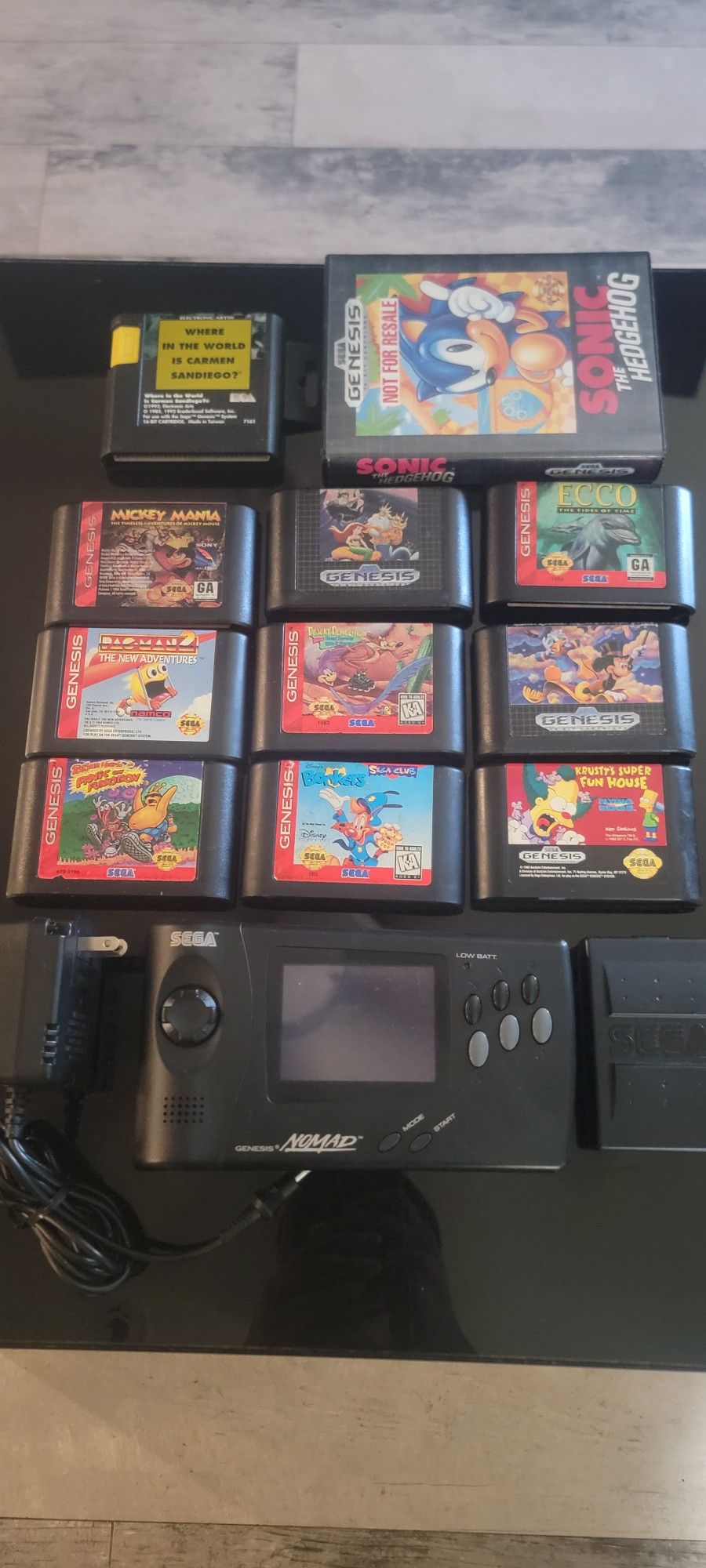 Sega Genesis Nomad Plus Extras