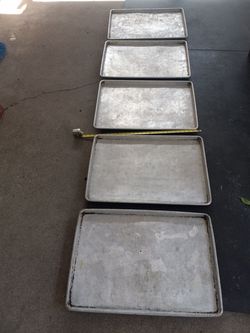 5 aluminum baking sheets 26x18 inches