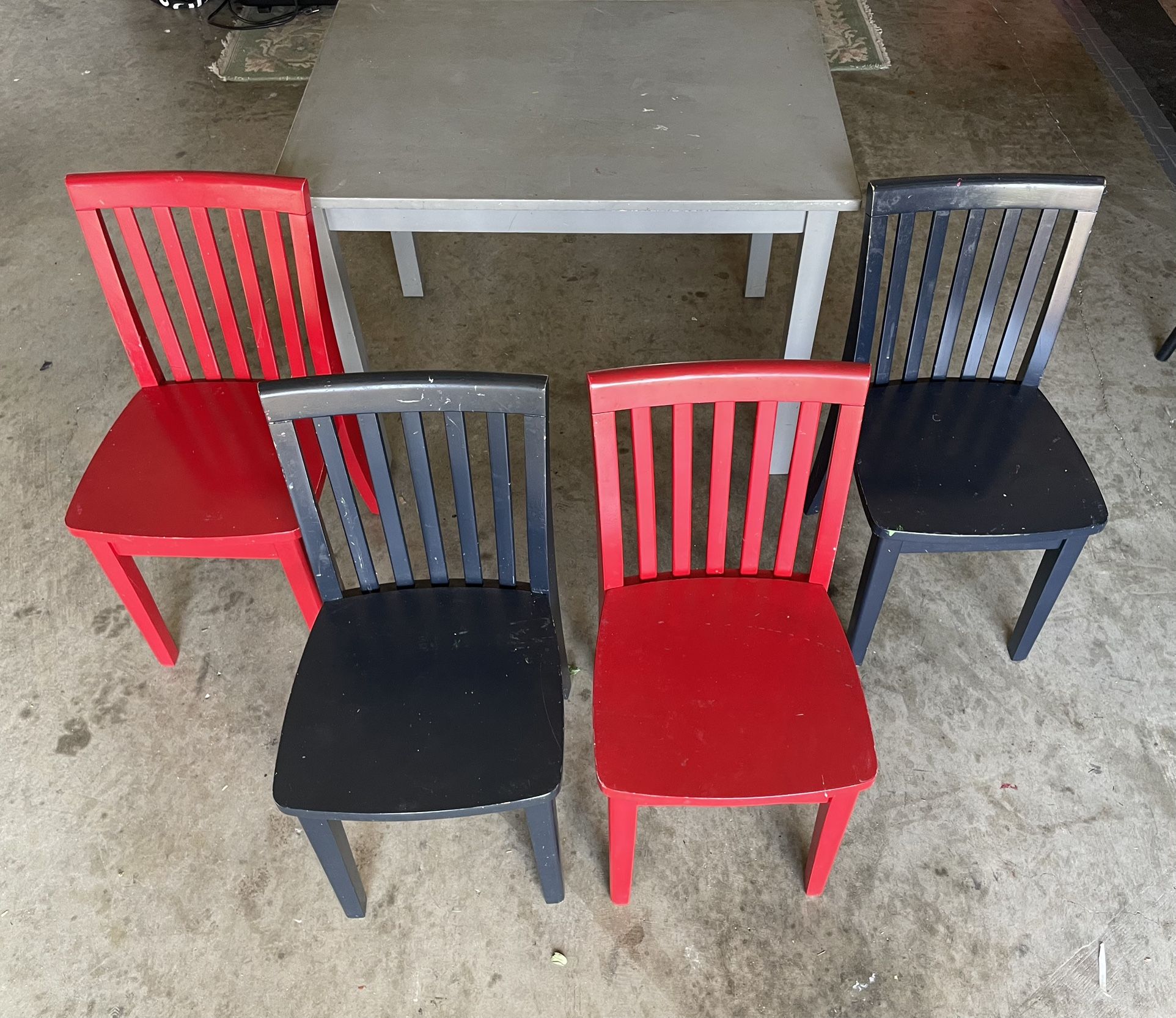 Pottery Barn Kids Table and 4 Chairs
