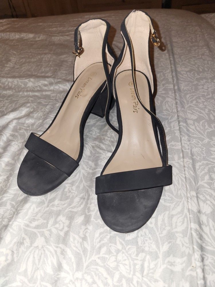 Dream Pairs Black Heels Minimalist Elegance