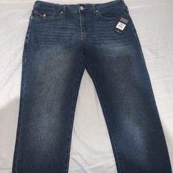True Religion Rocco Flap Relaxed Skinny Jeans  Size: 36 X 32