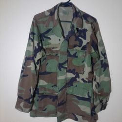 Military US Army Jacket Woodland Camo