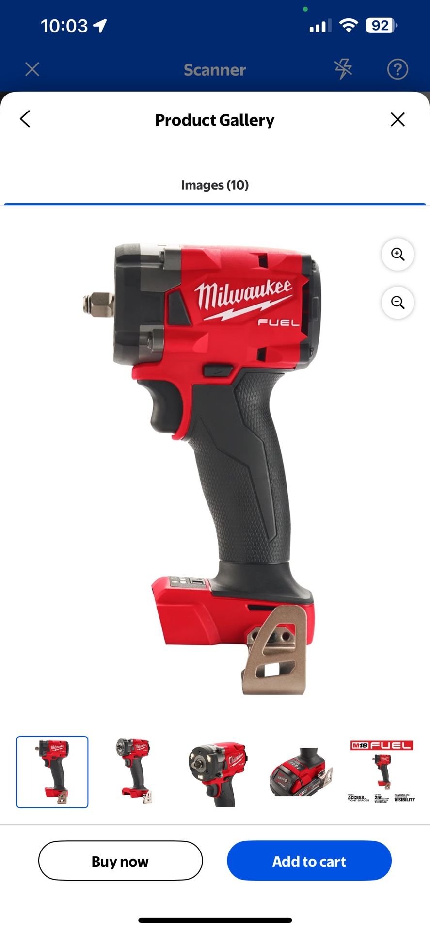 Milwaukee 2854-20 M18 FUEL 3/8" Drive Compact Impact Wrench w/ Fric Ring Brand NEW IN BOX