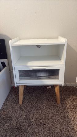 Nightstand with charging ports