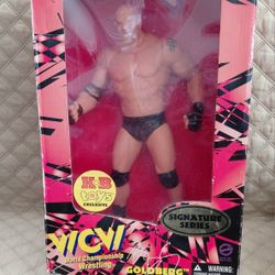 WCW Bill Goldberg Signature Series Limited Edition Poseable Action Figure.

This Limited Edition Bill Goldberg poseable Action Figure was a KB Toys ex
