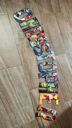 Custom Marvel Superhero Name Letter Set