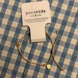 Pura Vida Bracelet With Paw Charm 