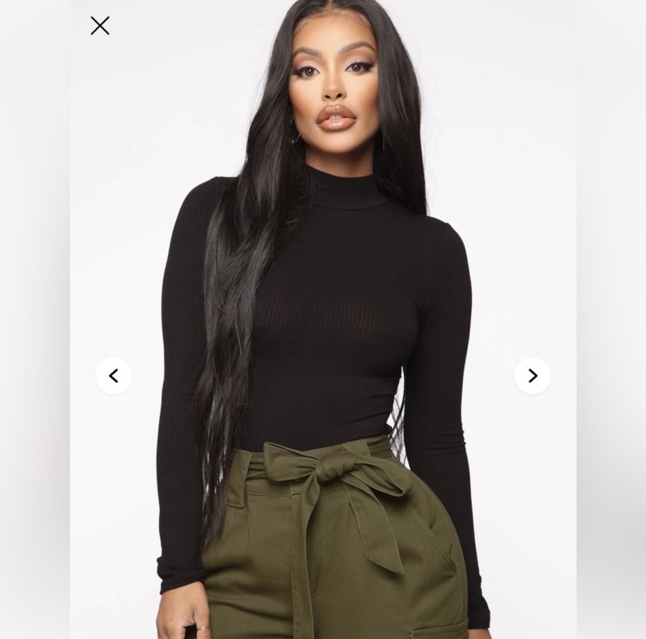 Black Long Sleeve Bodysuit