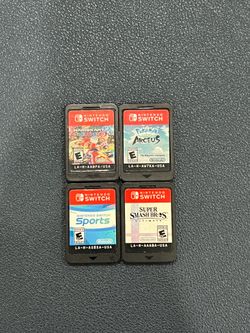 Switch games Mario, Smash, Pokemon, Sports