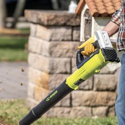 CORDLESS BLOWER - Sun Joe 24V-TB-LTE 24-Volt IONMAX Jet Blower Cordless Compact Turbine Leaf Blower 100-MPH
