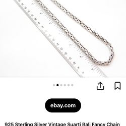 Bali Heavy 925 Silver Chain