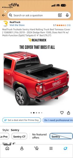 Tonneau cover Dodge Ram long bed.