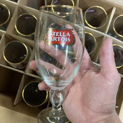 STELLA ARTOIS BELGIUM WINE GLASSES