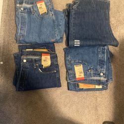 Set Of 4 Original 501 Levi Jeans