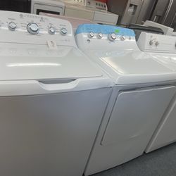 New Scratch And Dent GE Washer And Dryer Set. 1 year Warranty 