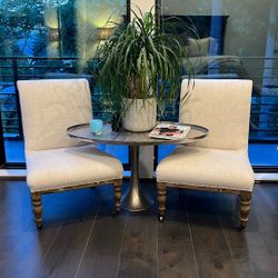 Restoration Hardware Slipper Chairs