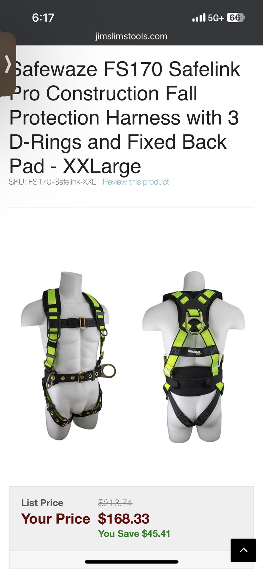 GREAT CONDITION Large Full Body Harness With 3D Rings.