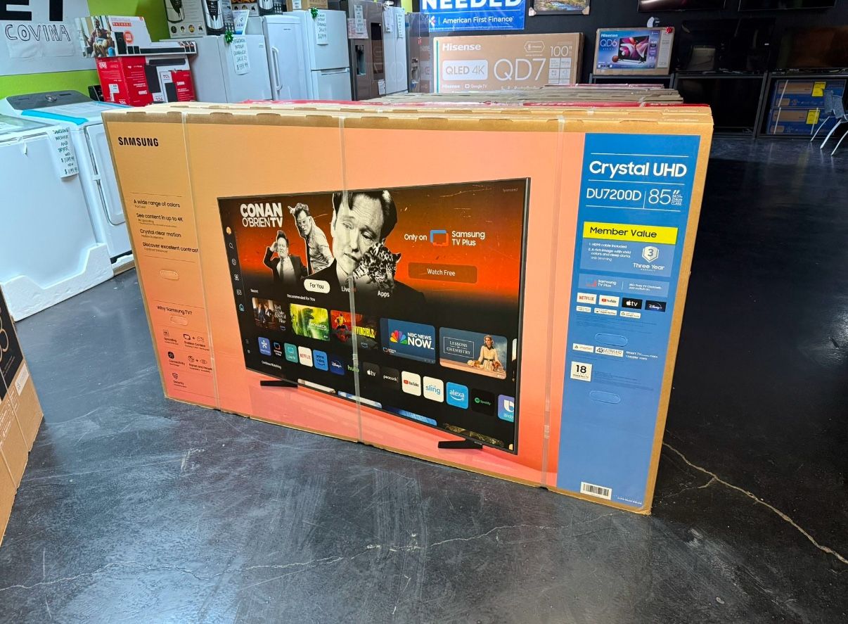 85 “ Samsung Smart 4K LED HDR Tv