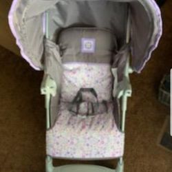 Like New Cosco Folding Stroller With Umbrella And Tray 