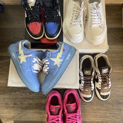Sneaker Jordan Bapesta Nike bundle Size 7.5 - 8 