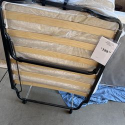 Stratford Memory Foam Folding Bed With Wheels, OBO