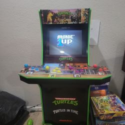1up Arcade Teenage Mutant Ninja Turtles &turtles In Time 