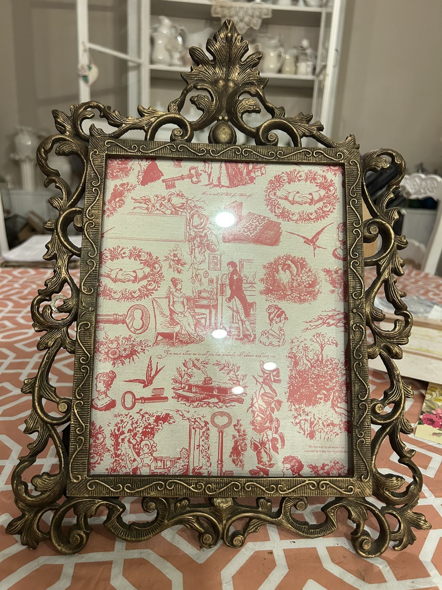 Antique brass Ornate Frame